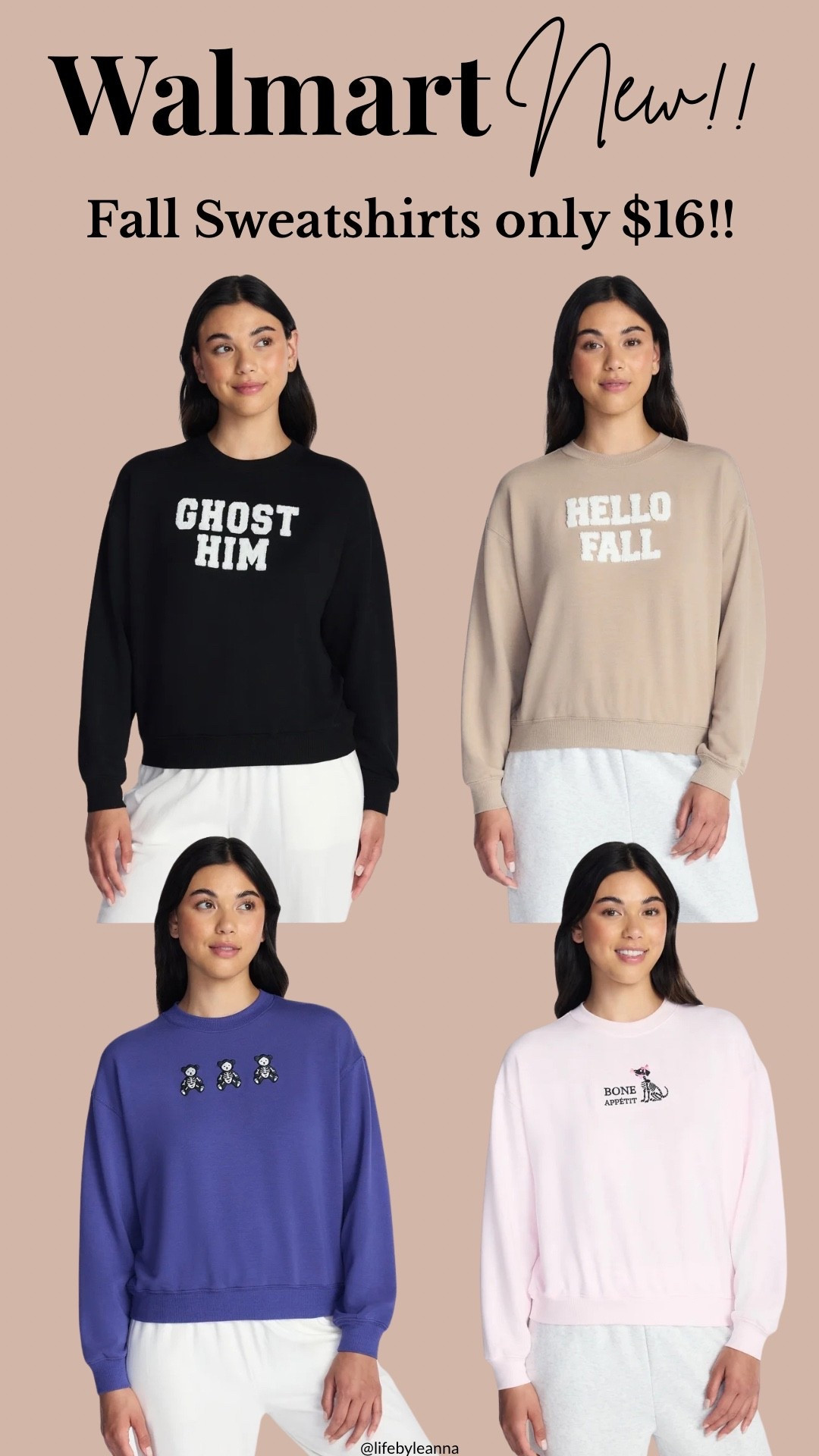 New fall sweatshirts at Walmart for only $16!!







Walmart / fall / Halloween / holidays

#LTKootd #LTKmomlife #LTKSeasonal