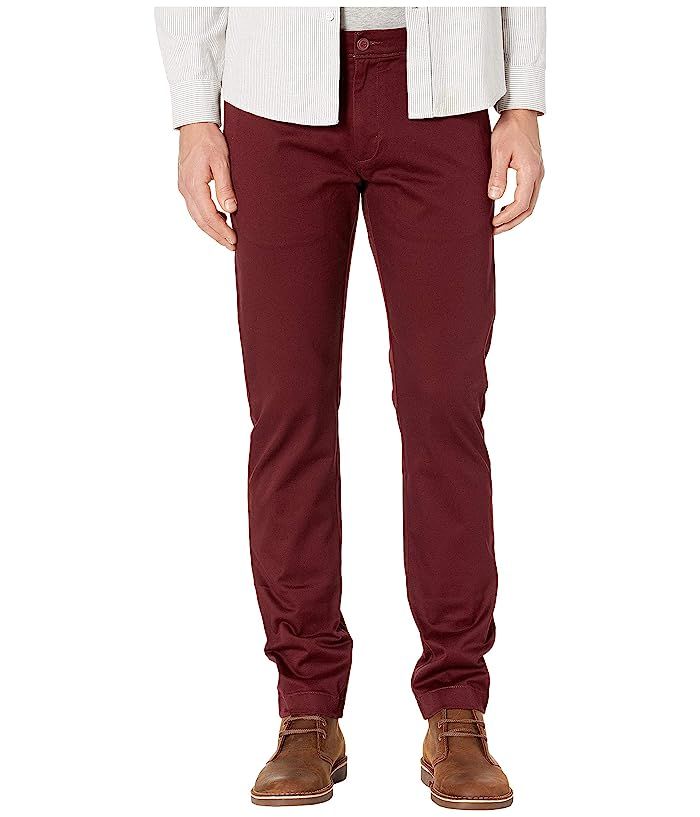 J.Crew 484 Slim-Fit Pant in Stretch Chino (Classic Burgundy) Men's Casual Pants | Zappos