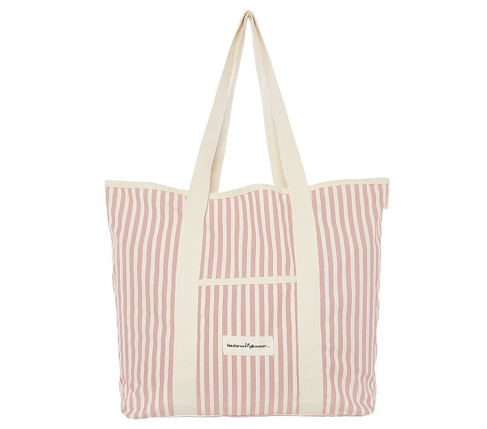 Business and Pleasure Beach Tote Lauren's Pink Stripe | Pottery Barn Kids