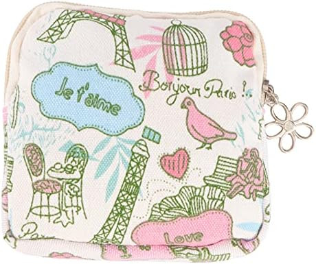 FOMIYES Portable Sanitary Napkin Storage Bag for Purse, Cotton Menstrual Pouch Storage Bags with ... | Amazon (US)