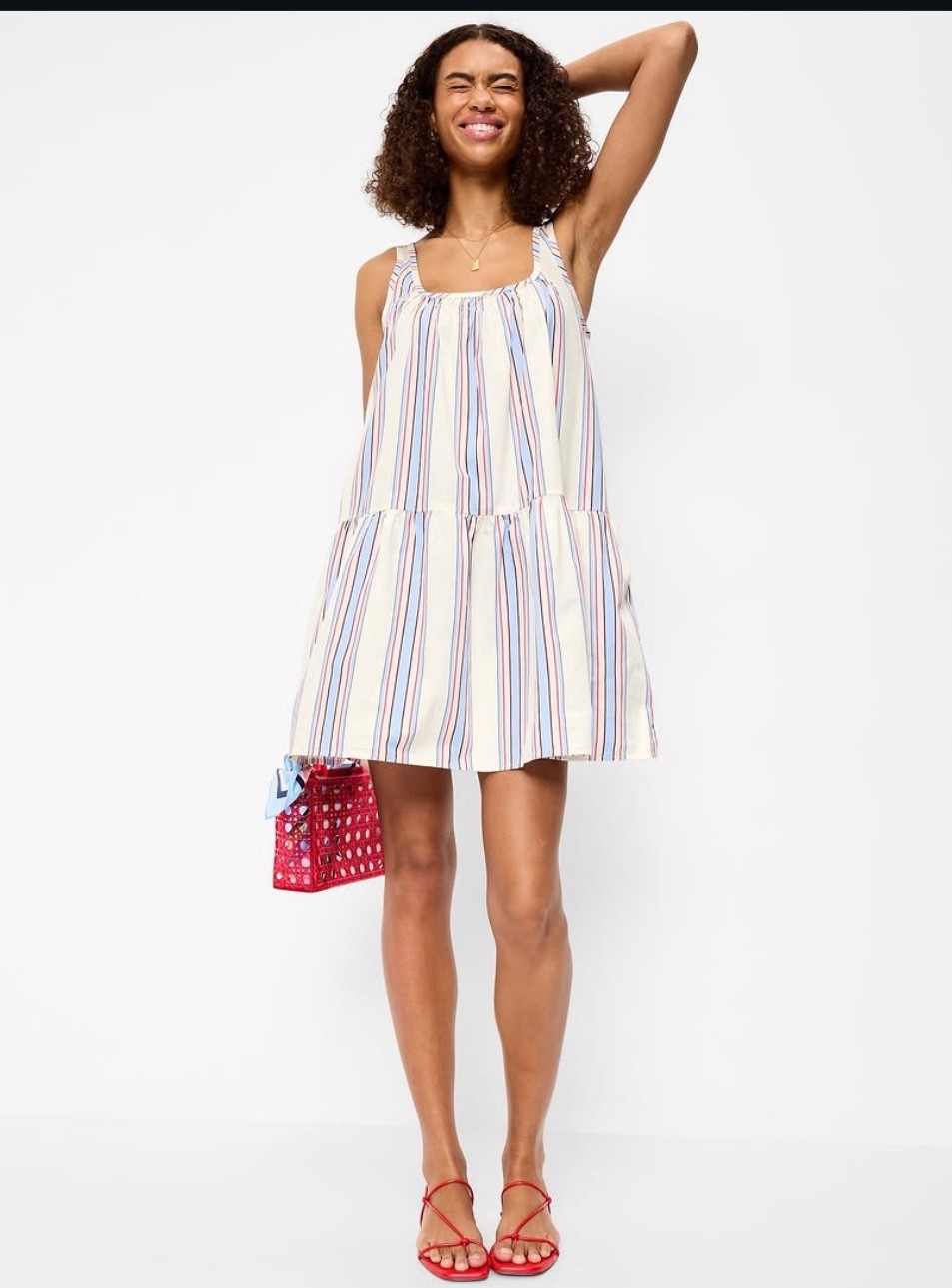 Old Navy Spring-summer collection.
Sleeveless Scoop-Neck Mini Swing Dress. Now 50% off!!! 
Comes in 6 colors.
Sizes: XS-4X

#LTKSaleAlert
