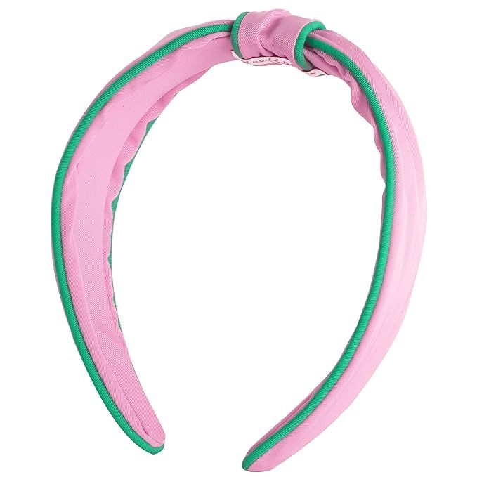 Lilly Pulitzer Pink and Green Low Knot Headband for Women, Colorful Knotted Headband, Cute Hair A... | Amazon (US)