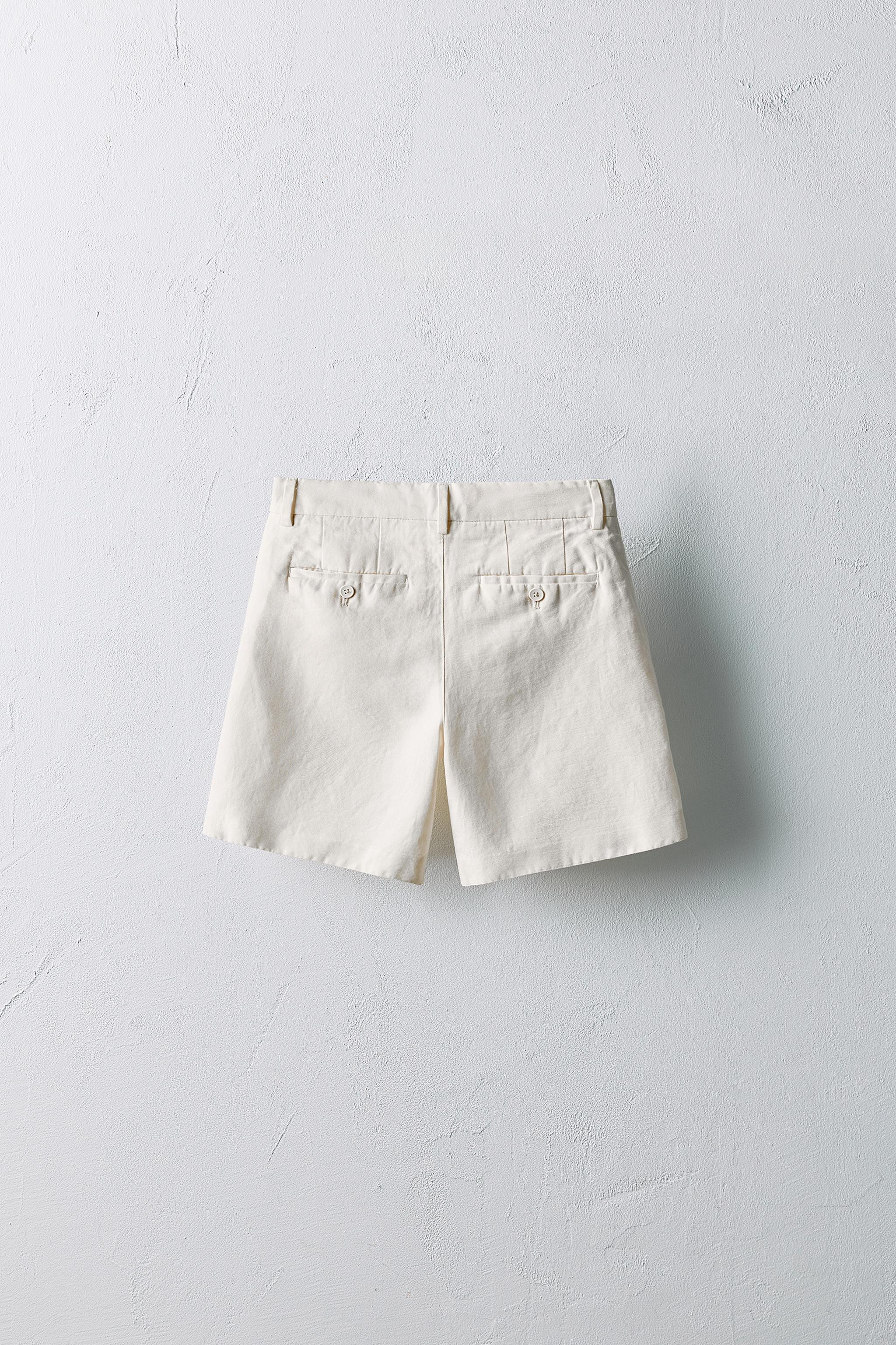 6-10 YEARS/ LIMITED EDITION LINEN BLEND BERMUDA SHORTS | Zara US