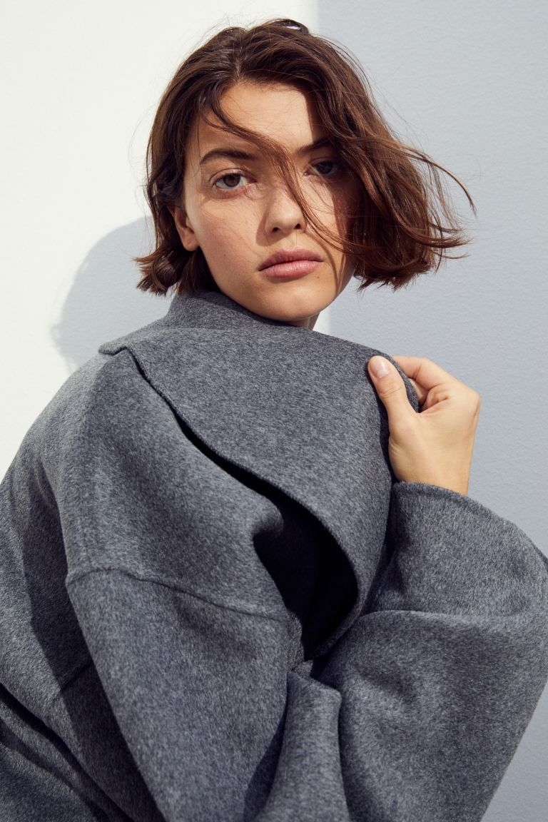 Oversized wool-blend coat - Camel - Ladies | H&M GB | H&M (UK, MY, IN, SG, PH, TW, HK)