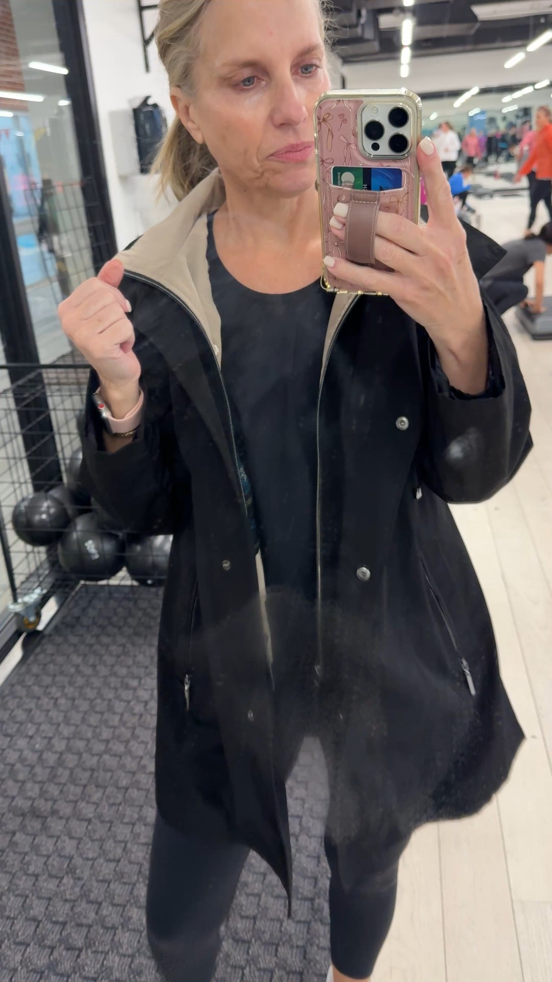 Ignore the dirty mirror. HA! This is a great coat for traveling too!!!

#LTKTravel #LTKSeasonal #LTKOver40