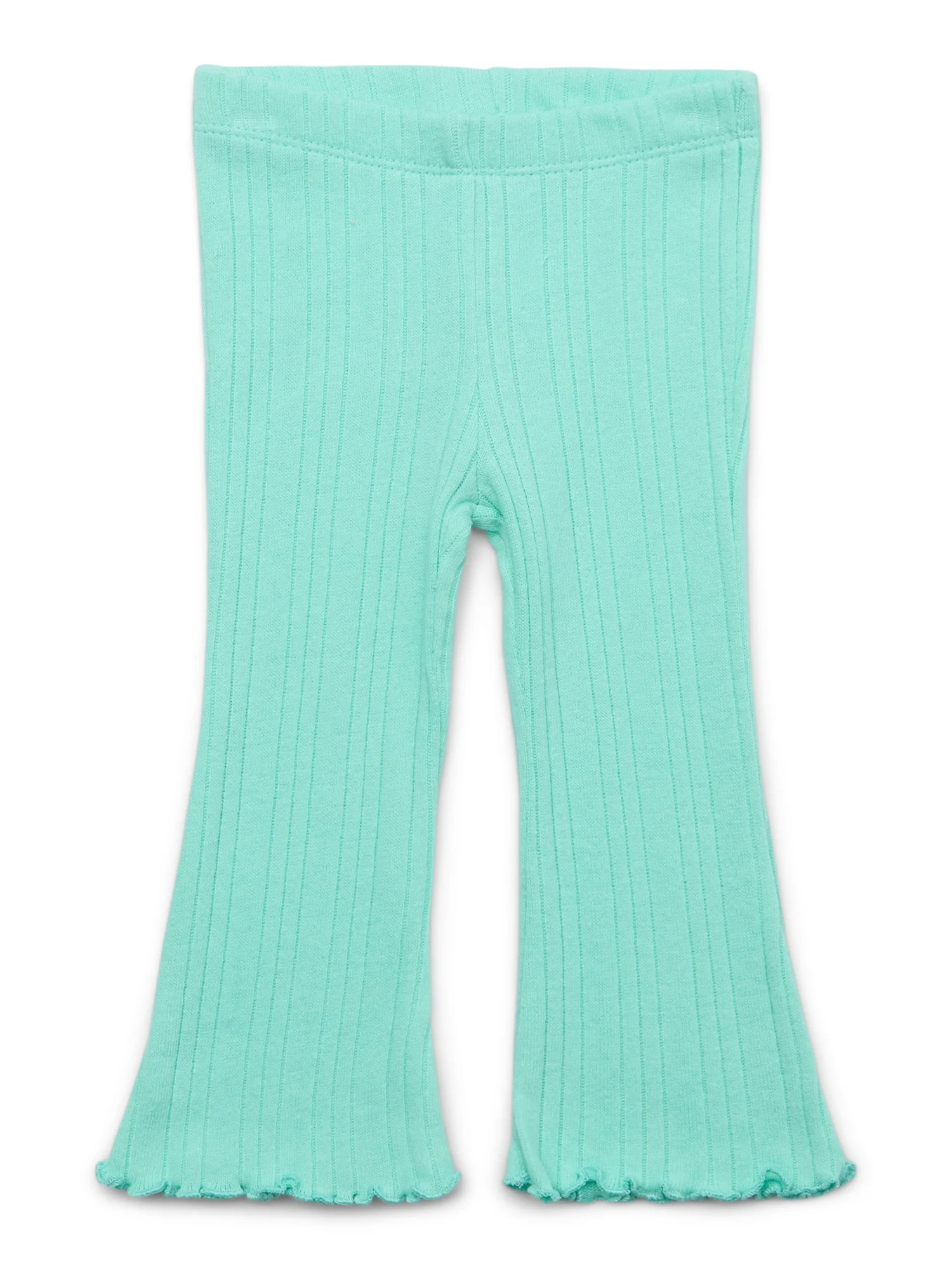 Garanimals Baby Girl Hacci Rib Flare Leggings, Sizes 0-24 Months | Walmart (US)