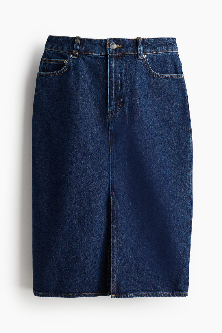 Knee-Length Denim Skirt | H&M (US + CA)