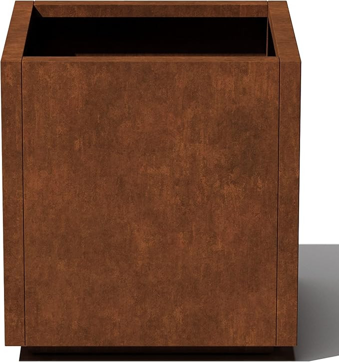 Veradek Metallic Series Cube Small Planter - Corten Steel | Amazon (US)