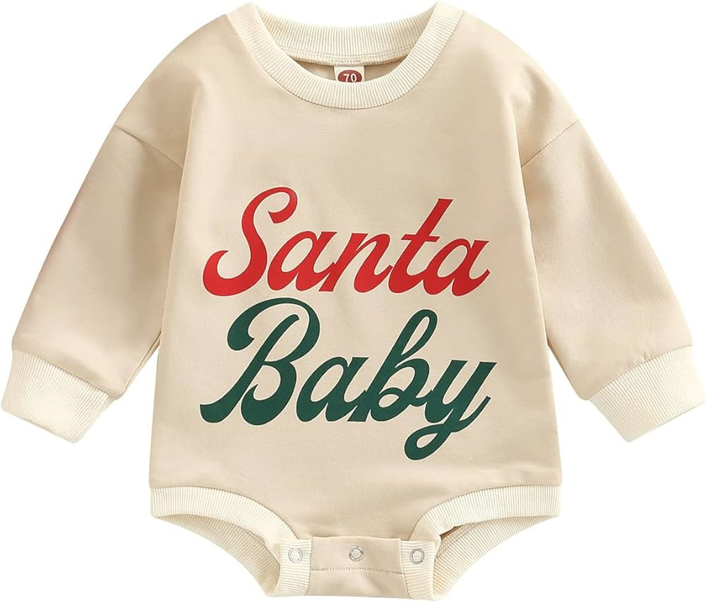 Baby Girl Boy Crewneck Sweatshirts Oversized Knit Sweater Shirts Long Sleeve Romper Pullover Top ... | Amazon (US)
