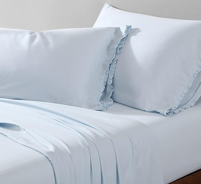 Shabby Chic® - King Sheets, Soft & Breathable Organic Cotton Bedding Set, Vintage-Inspired Home ... | Amazon (US)