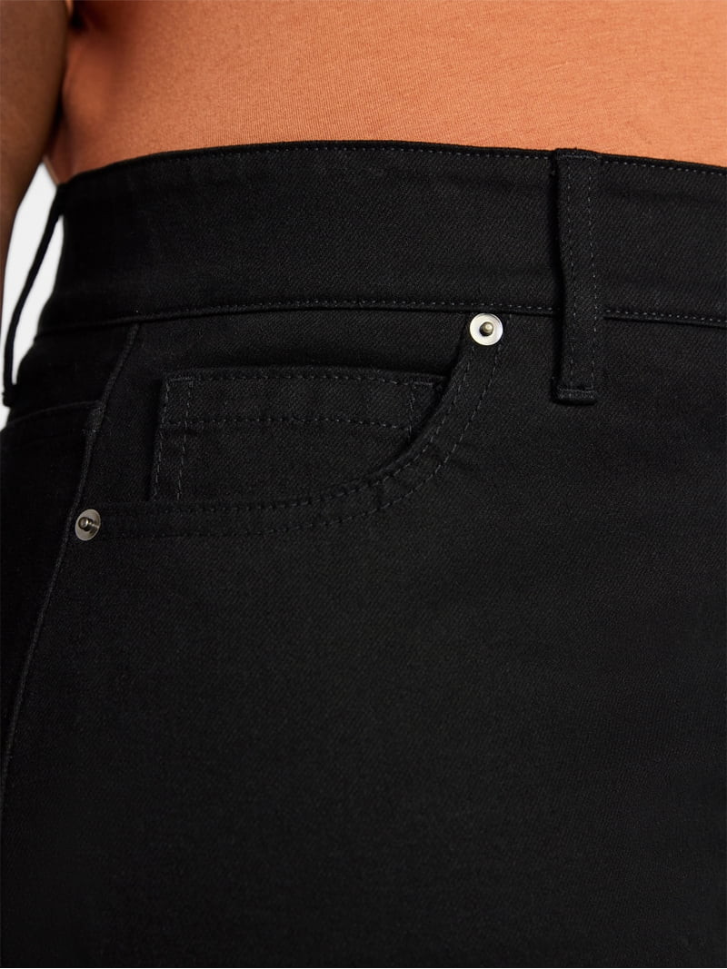 Terra & Sky Women's Plus High Rise A Line Denim Shorts, 5" Inseam, Sizes 16W-26W | Walmart (US)