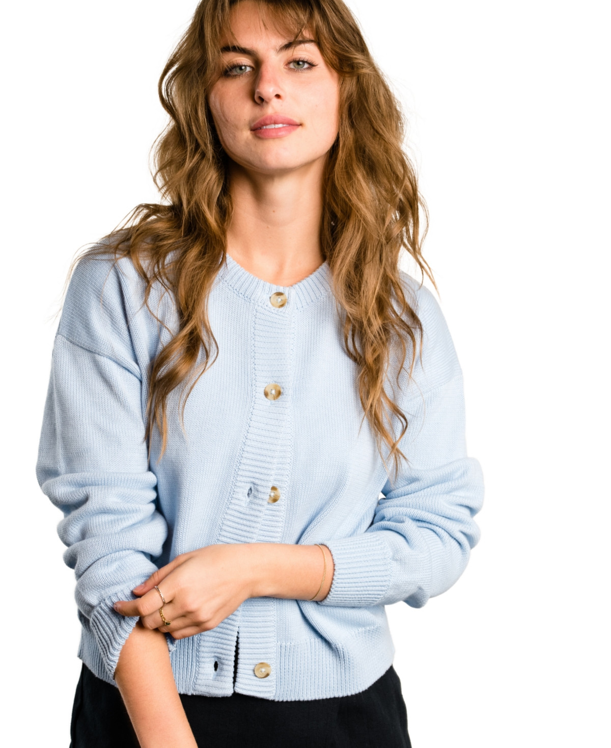 Able Women's Willow Classic Cardigan - Clear sky | Macy's
