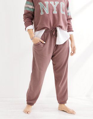 Aerie Fleece-Of-Mind Boyfriend Jogger | American Eagle Outfitters (US & CA)