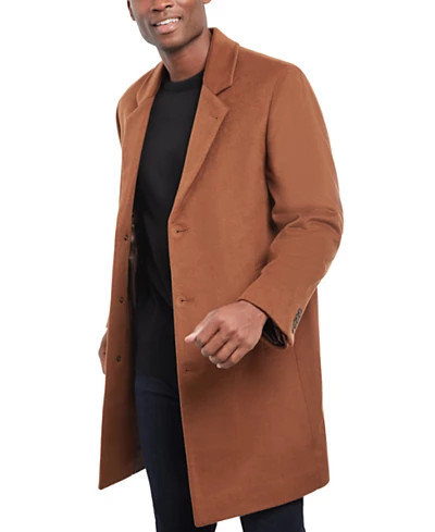 Men’s Luther Luxury Blend Overcoat | Macy's