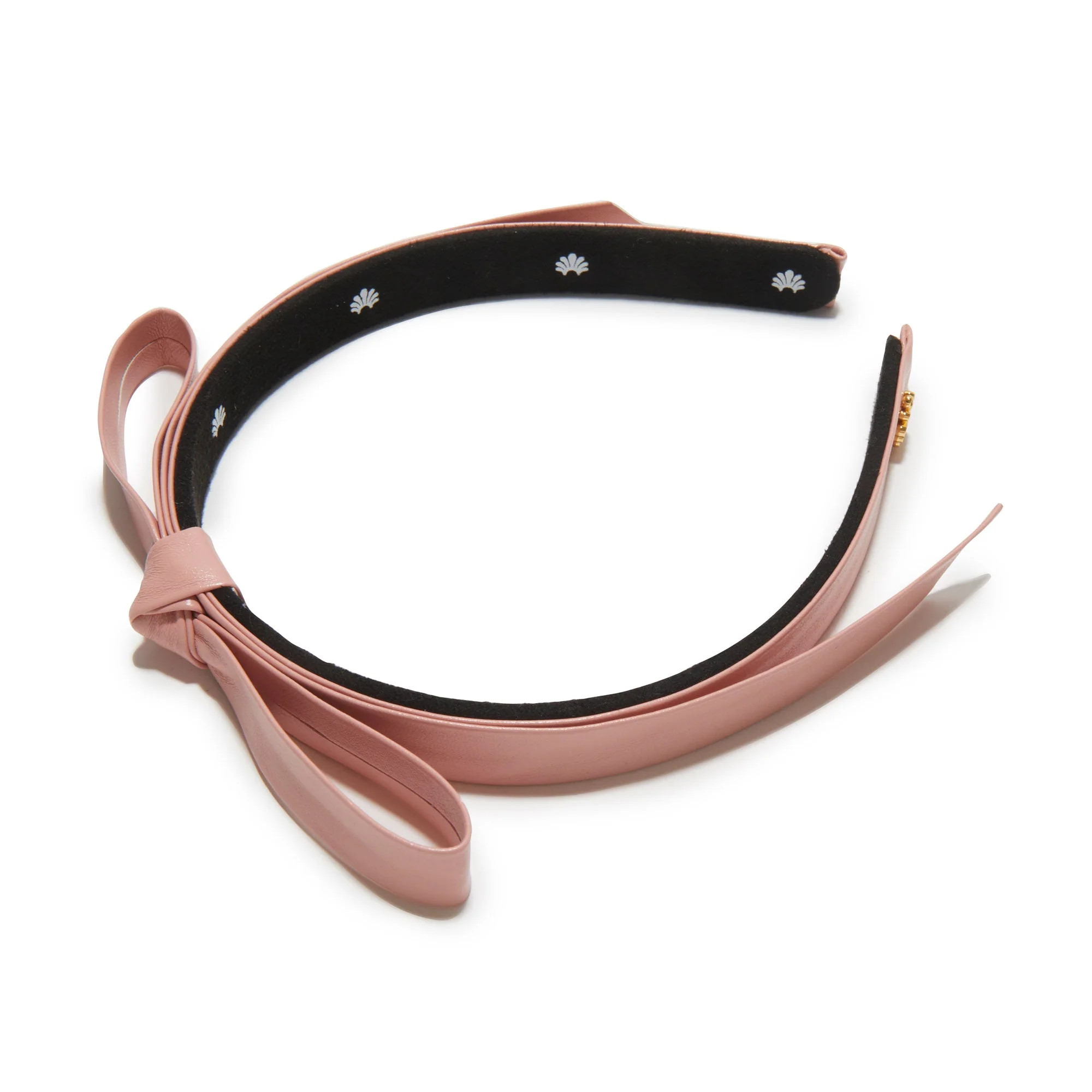 BLUSH BARDOT FAUX LEATHER HEADBAND | LELE SADOUGHI