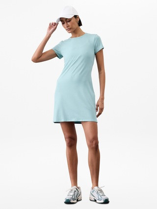Signature Rib Tee Dress | Athleta