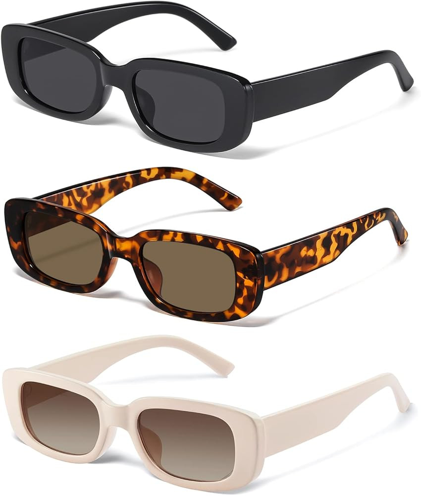 JASPIN Rectangle Sunglasses for Women Men Trendy Y2k Retro 90s Sun Glasses UV Protection Cool Squ... | Amazon (US)