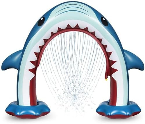 Anpro Giant Shark Sprinkler Kids Inflatable Water Toy Outdoor Play Sprinkler, Summer Outside Gift... | Amazon (US)