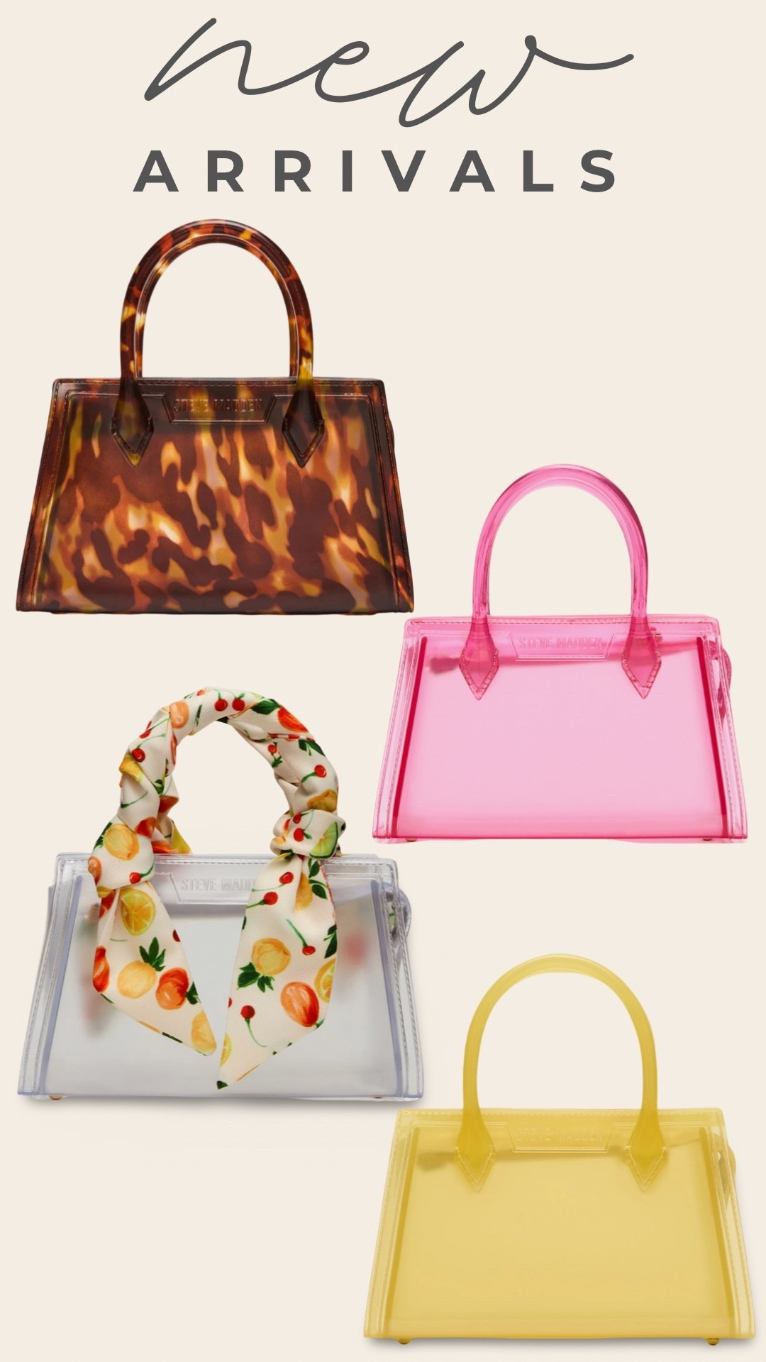 Loving these @stevemadden-us jelly bags 

#purse #tote #bag #summerstyle

#LTKgrwm #LTKdayinmylife #LTKSeasonal
