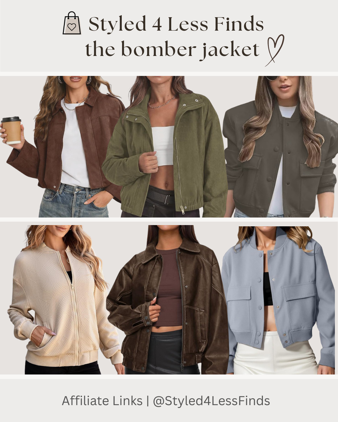 🍂 BOMBER JACKETS ARE HAVING A MOMENT! 🍂

One of the biggest jacket trends for fall—and I’m here for it! 🙌 From classic neutrals to oversized silhouettes, bomber jackets are the perfect way to add that effortlessly cool touch to your fall wardrobe.

✨ Style Tip: Keep the rest of your outfit simple and let the bomber be the statement. Pair it with straight-leg denim, a simple tee or sweater, and loafers or sneakers for an easy, elevated everyday look. 

 #LTKcanada #LTKfall #LTKover50style