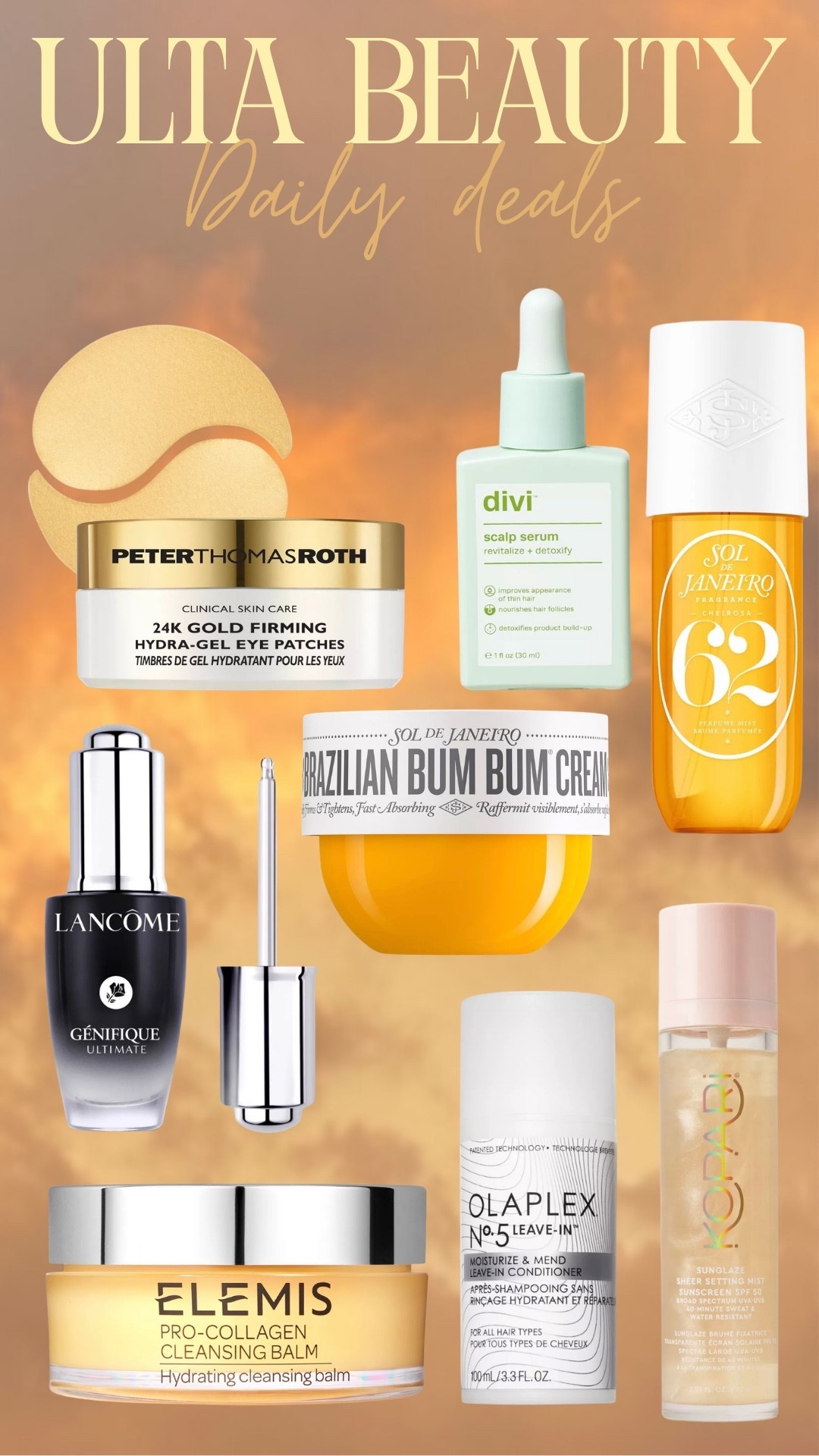 @ulta daily deals! They’re giving ☀️golden hour☀️

#LTKSaleAlert #LTKgrwm #LTKselfcare