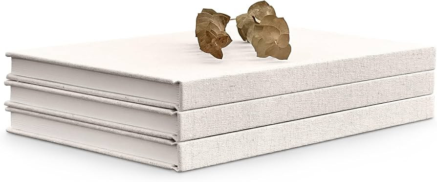 Decorative Linen Book Set – Set of 3 Extra Large Real Books | Coffee Table & Shelf Mantle Decor... | Amazon (US)