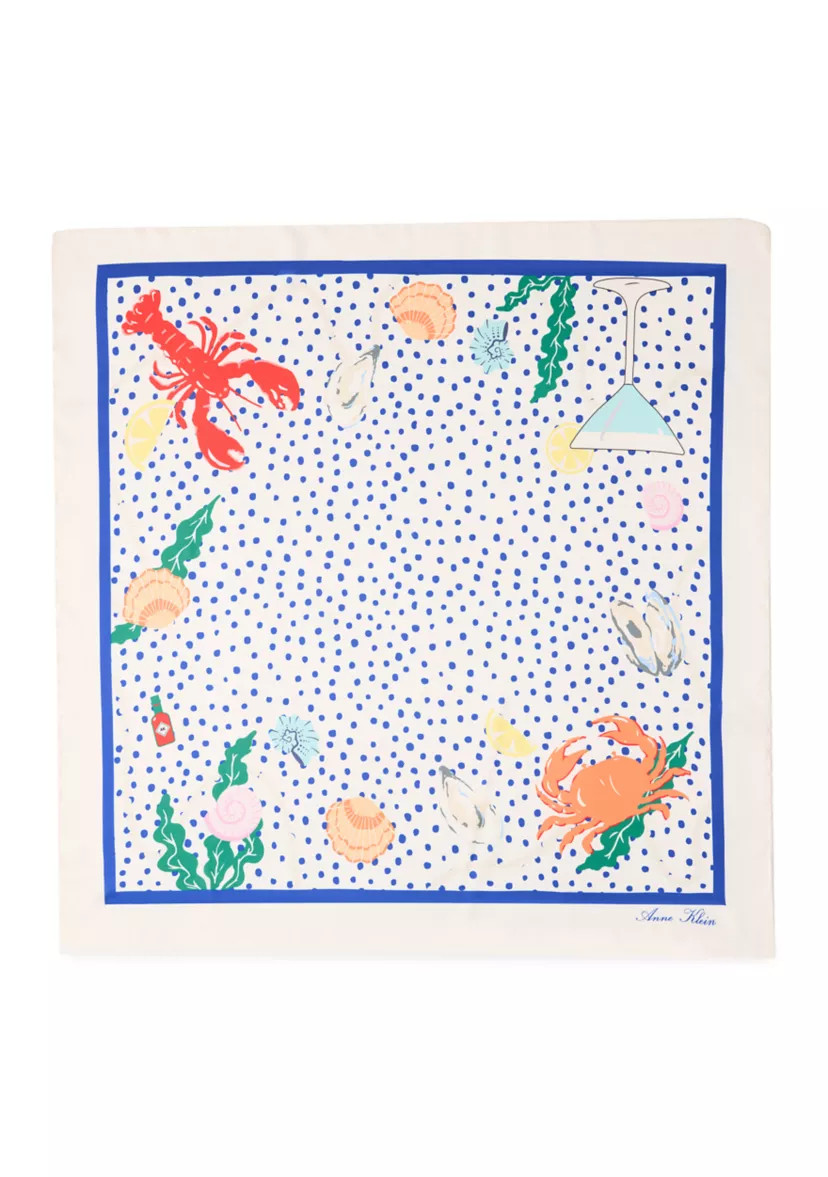 Seafood Tower Square Scarf | Belk