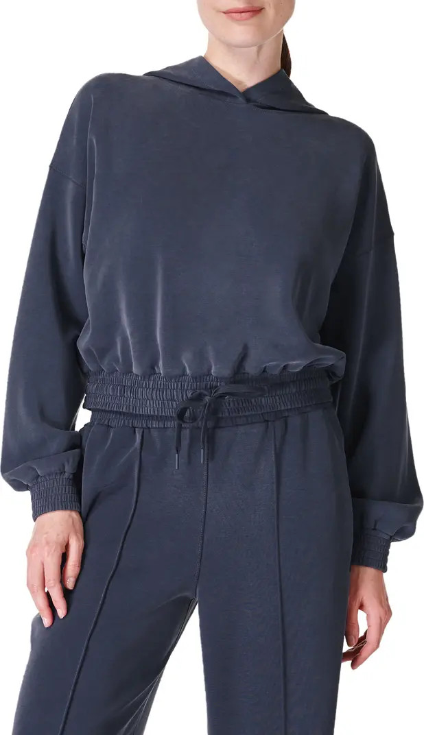 Sand Wash Cloud Weight Crop Hoodie | Nordstrom