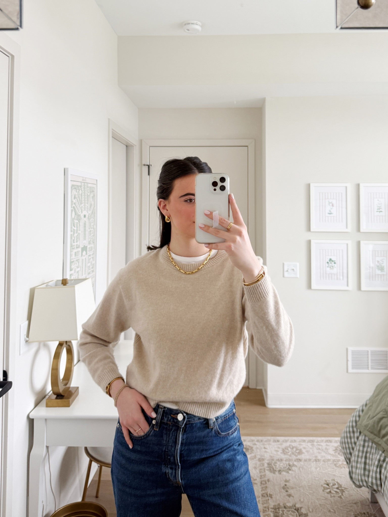 My favorite cashmere sweaters for everyday from J.Crew! I always layer it with a t-shirt beneath! 