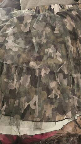 European & American Style Fashion Patchwork Party Multi-Layer Mesh Camouflage Print Patchwork Str... | SHEIN