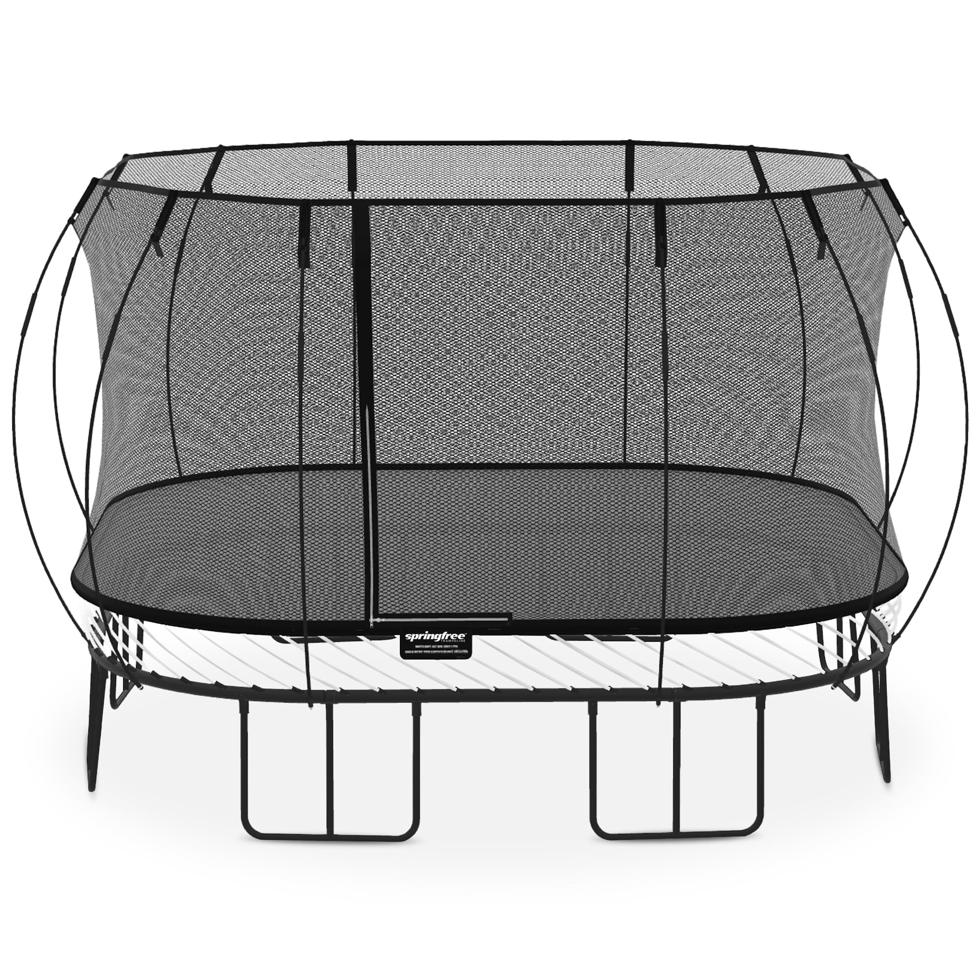 SpringfreeSquare Outdoor Backyard Trampoline w/Safety Flexi Net Enclosure & Soft Edge Mat | Amazon (US)
