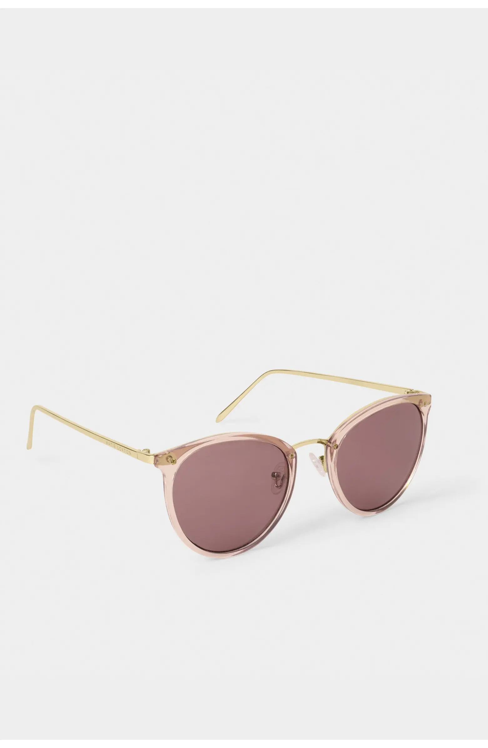 Santorini Sunglasses in Rose Gold Transparent and Gold | Nordstrom