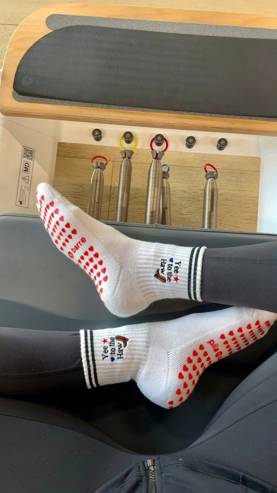 Fun Pilates socks are my favorite 🤠

#LTKootd #LTKActive #LTKfitnessgoals