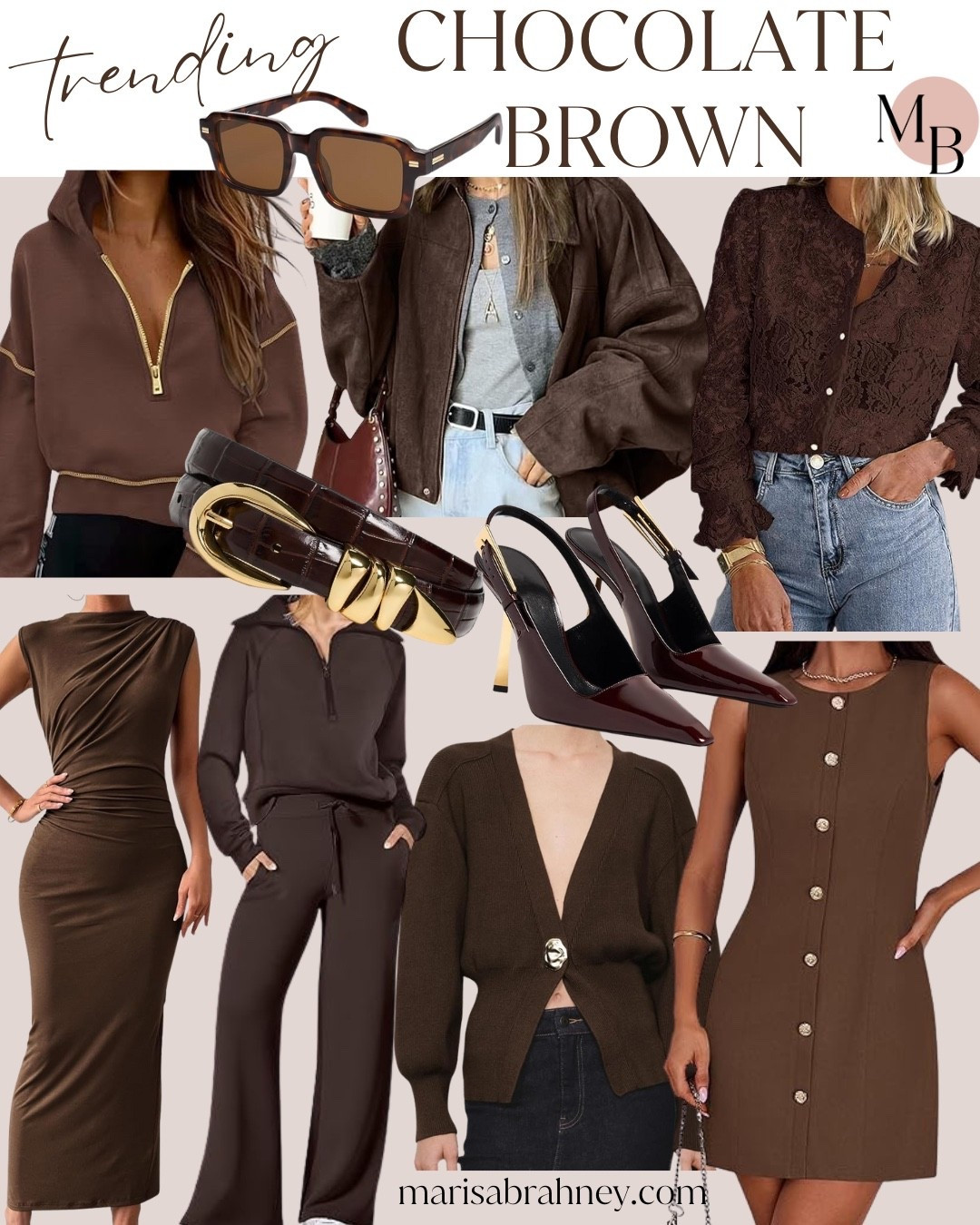 Fall trend- Chocolate Brown:
Loving the richness of chocolate brown this fall….here are some of my favorite Amazon finds to help you wear this color trend well this season! 

#amazonfinds #amazonfall #amazonfashion #amazoninfluencer