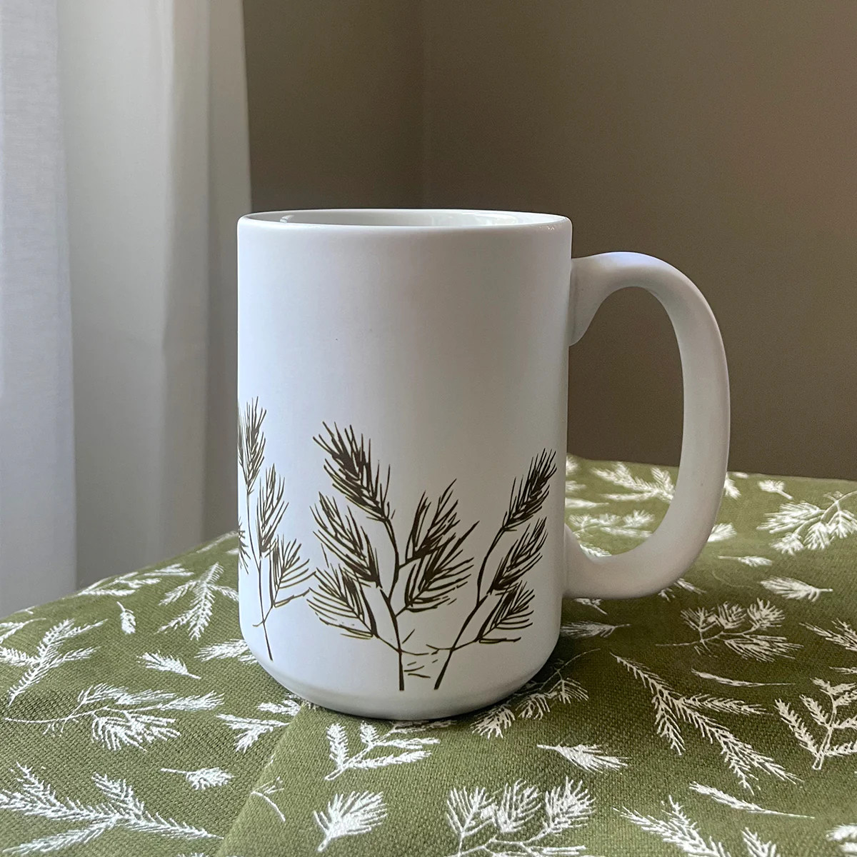Winter Pine Tall Ceramic Mug | Uncommon James Home | Uncommon James