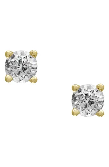 EFFY 14K White Gold Prong Set Round Cut Diamond Stud Earrings - 0.15 ctw in Yellow Gold at Nordstrom Rack | Nordstrom Rack