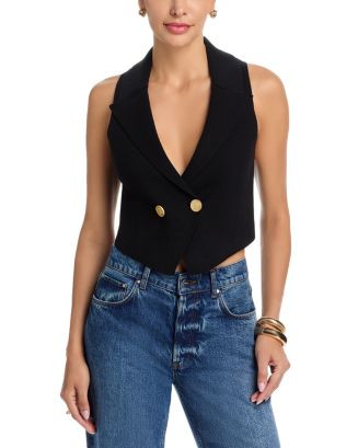 Zadie Knit Peak Lapel Vest | Bloomingdale's (US)