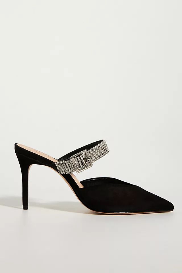 Schutz Nobuck Heeled Mules | Anthropologie (US)