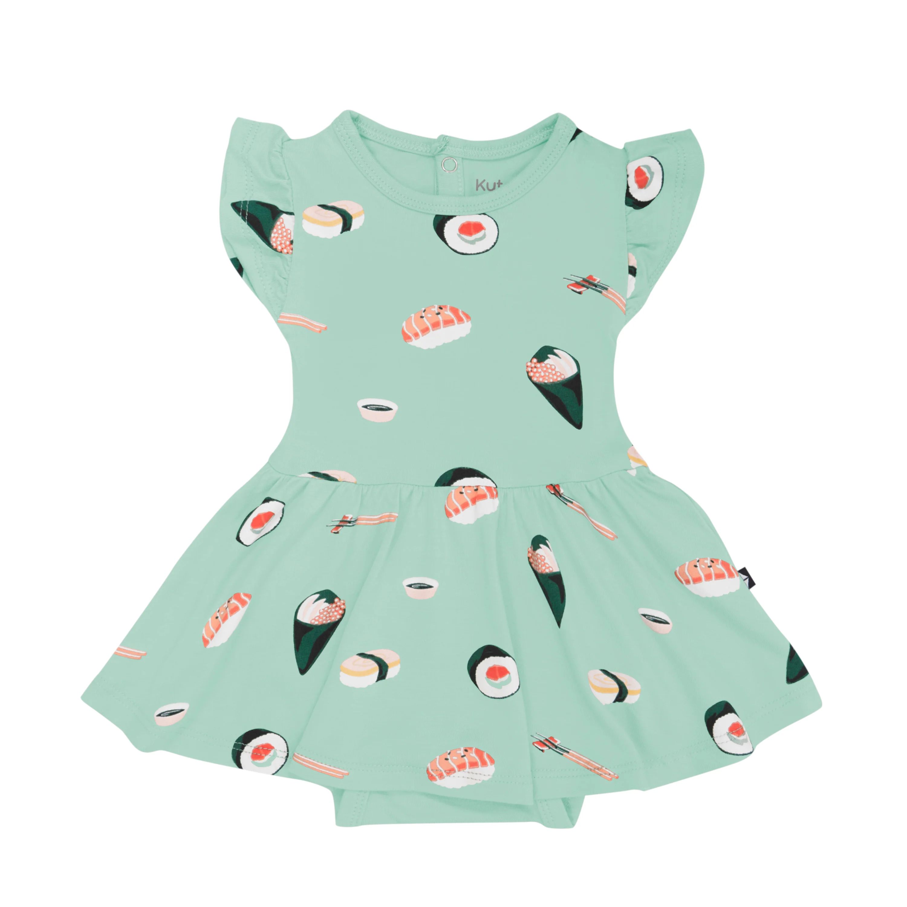 Twirl Bodysuit Dress in Sushi | Kyte BABY