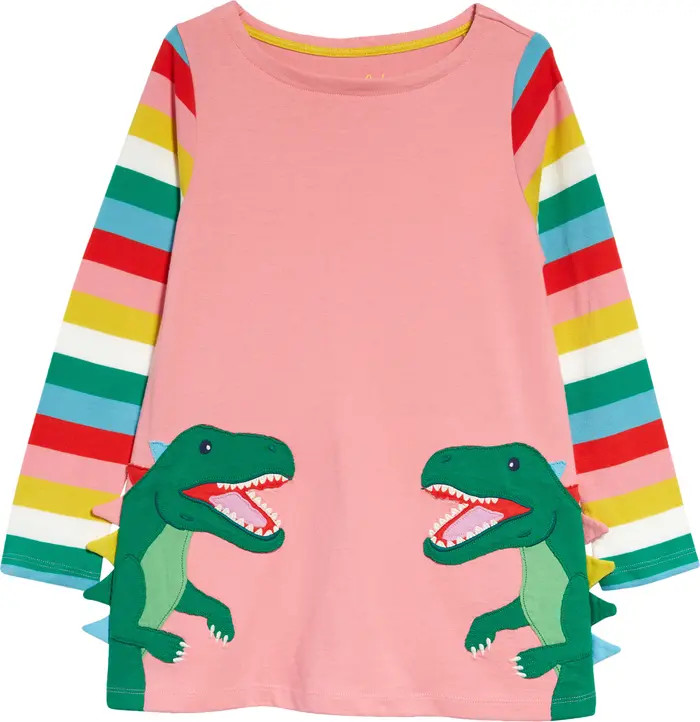 Kids' Animal Appliqué Cotton Tunic Top | Nordstrom