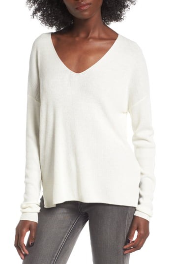Women's Bp. V-Neck Pullover, Size Small - Ivory | Nordstrom