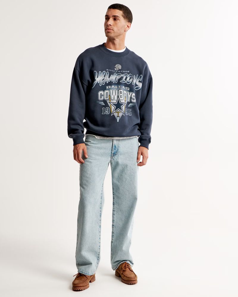 Dallas Cowboys Graphic Crew Sweatshirt | Abercrombie & Fitch (US)
