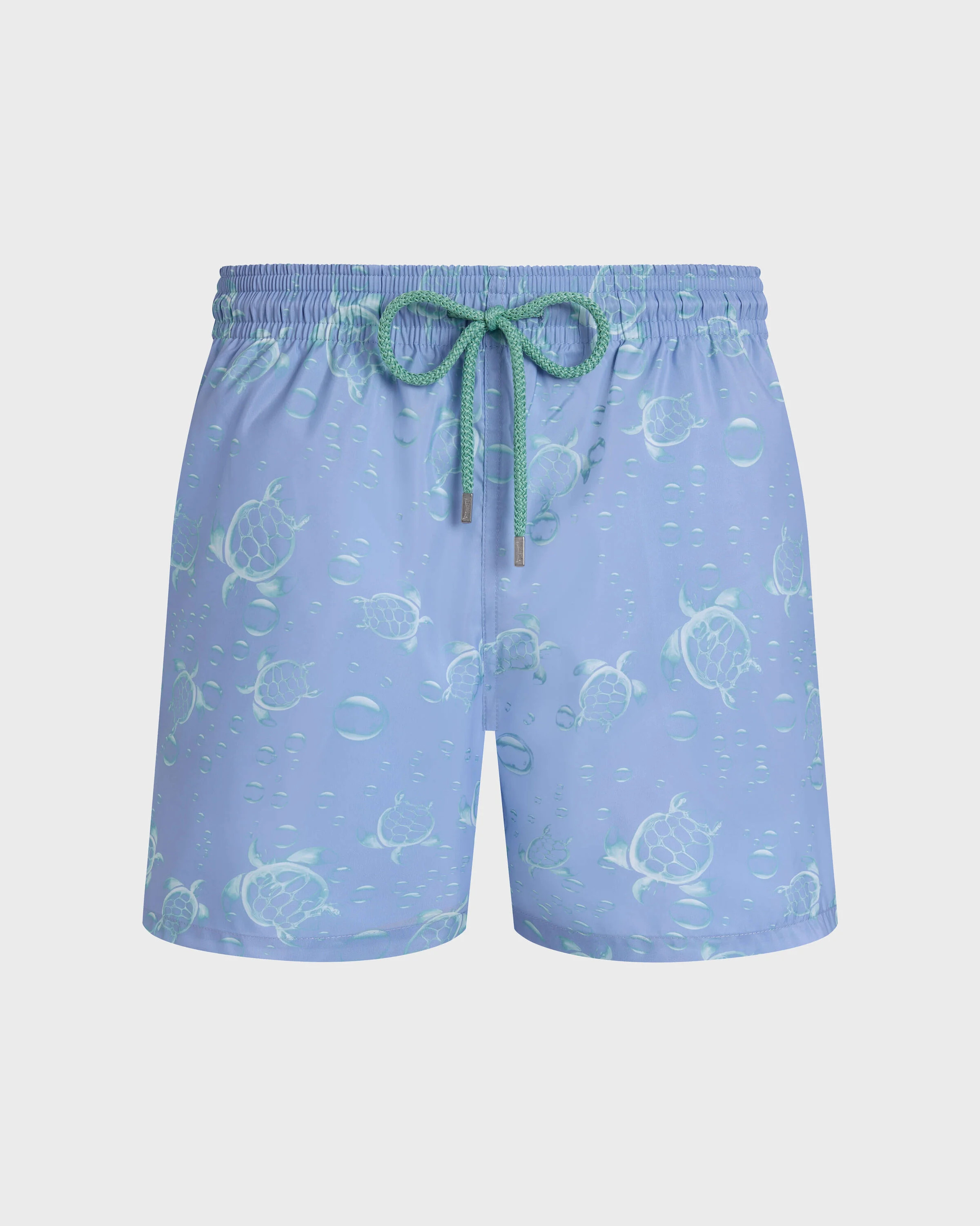 Men Ultra-light and packable Swim Trunks Bubbles Turtles 3D - Blue Cloudy | Vilebrequin (US)