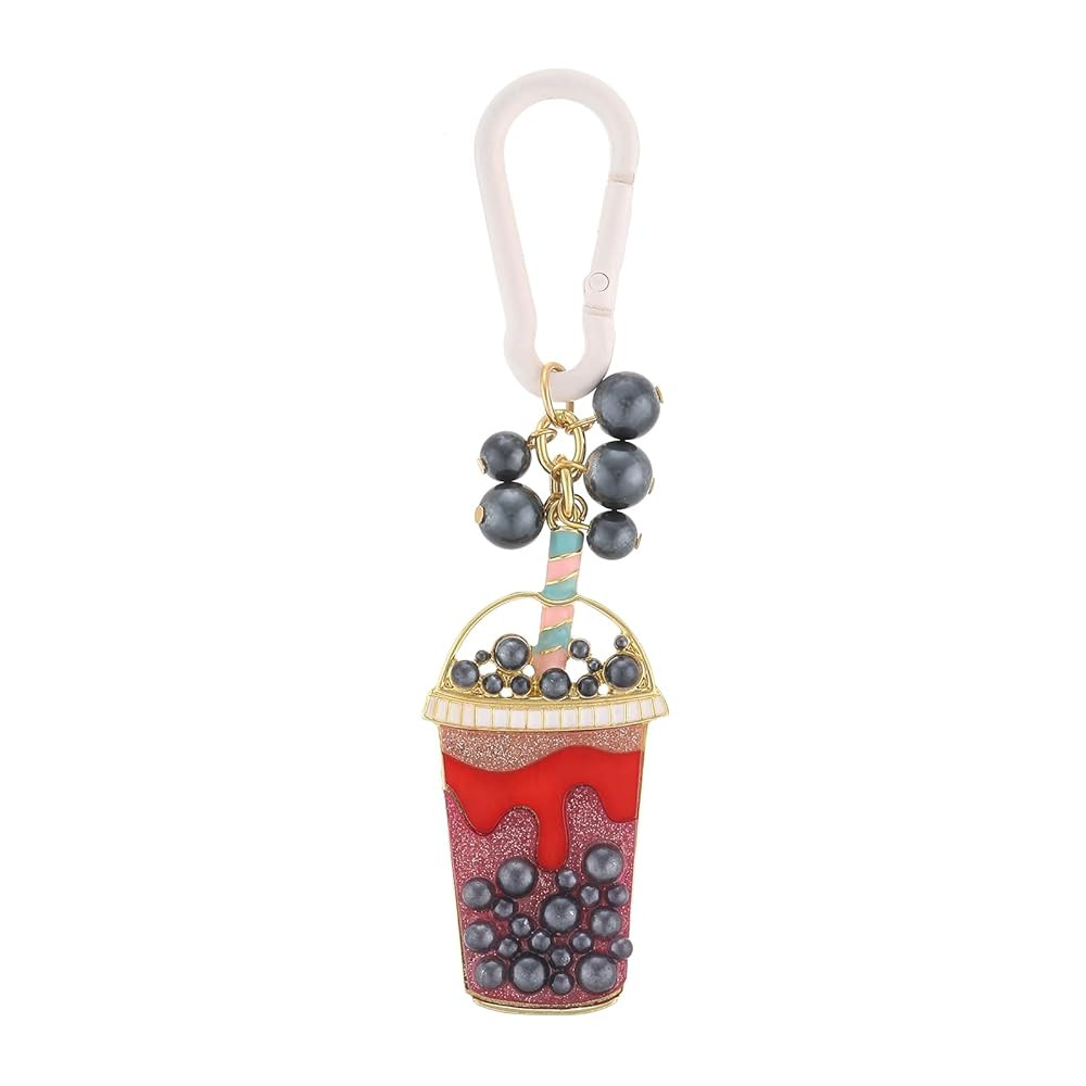 Madison Tyler Western Cowboy Boots Cherry Bow Bubble Tea Strawberry Cute Keychain | Bag Charms fo... | Amazon (US)