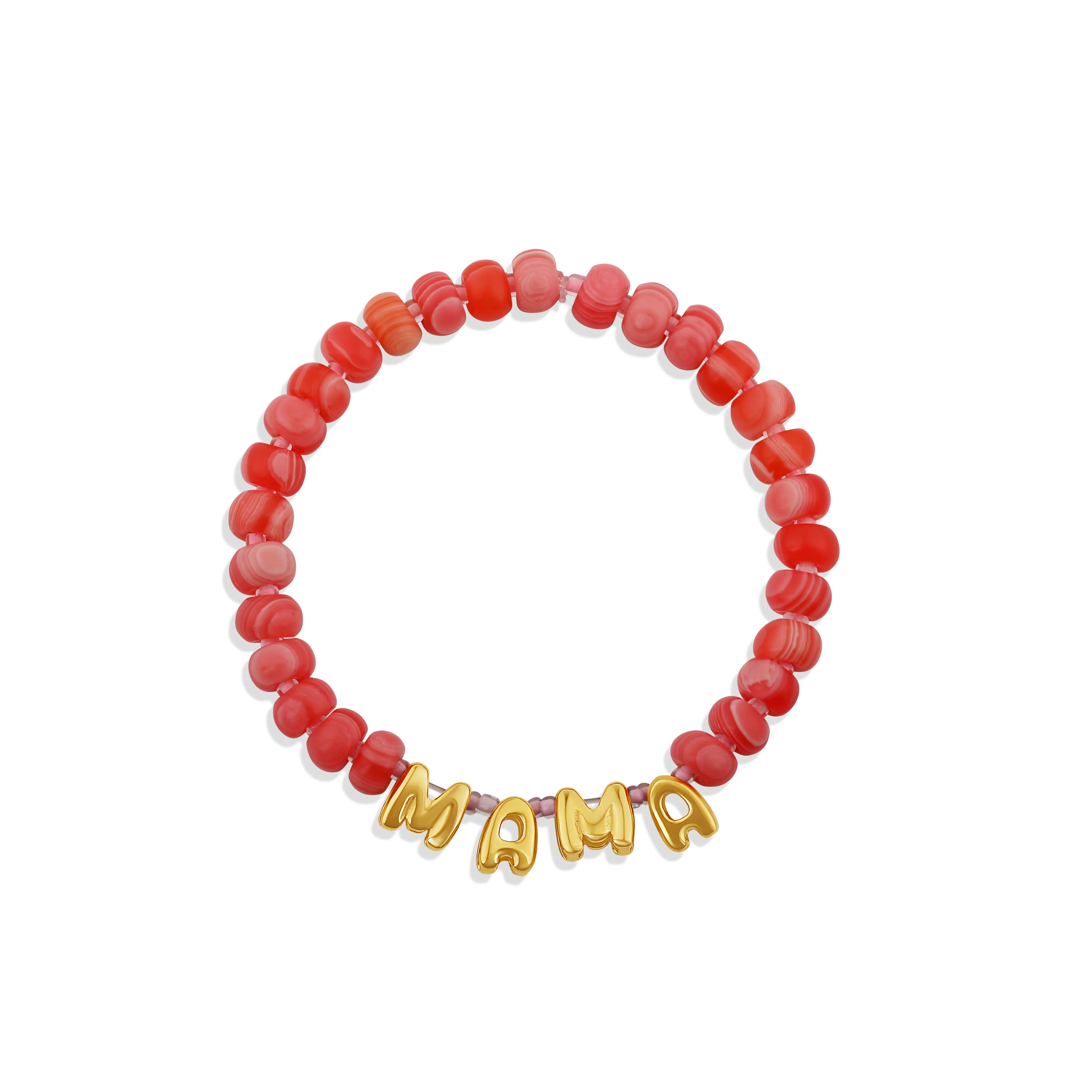 Custom Word Beaded Stretch Bracelet - Personalized Name Bracelet (4 Colors) | Hannah B Jewelry