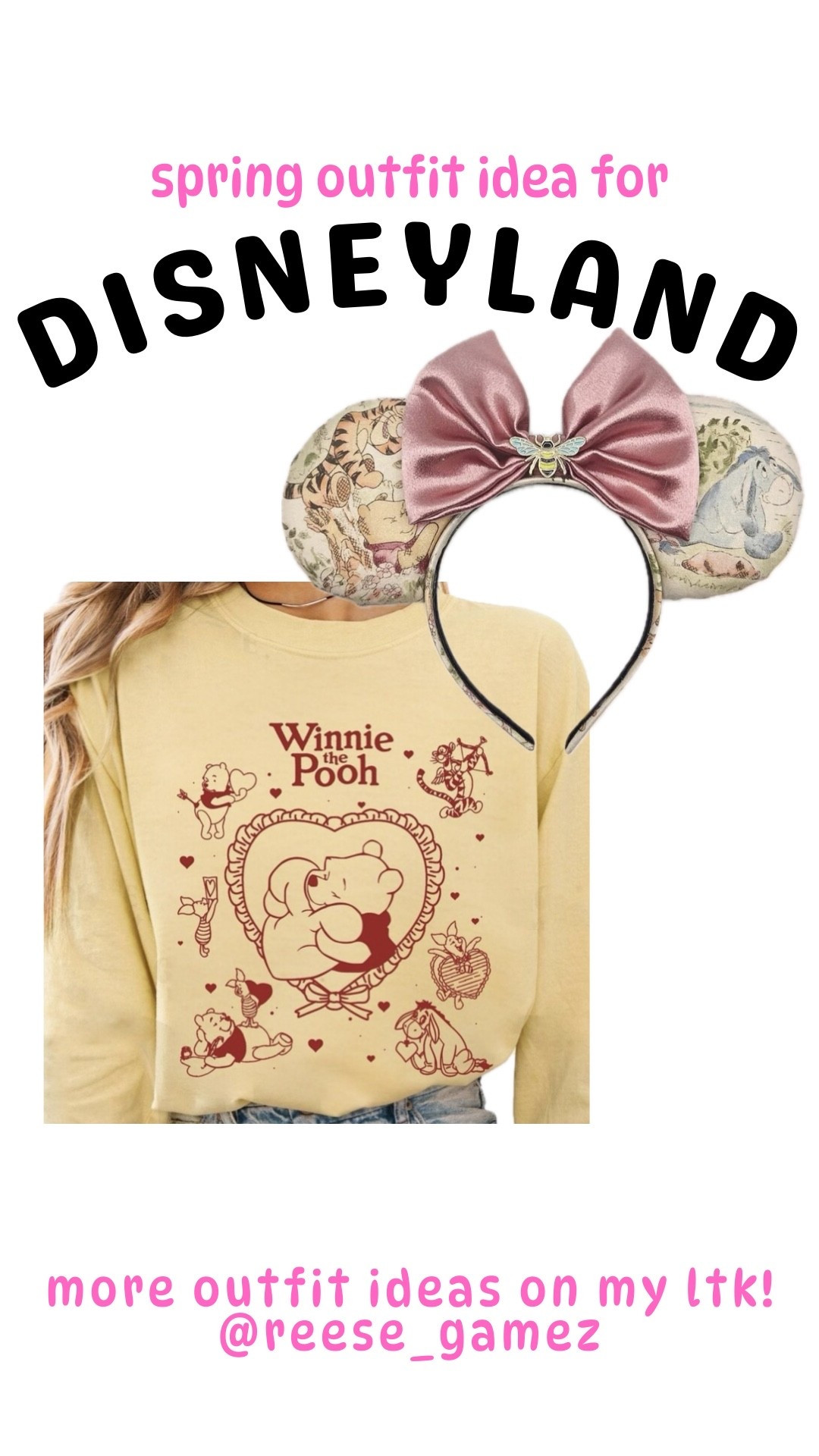 disney outfit, disneyland outfit, disney outfits, disneyland outfits, winnie the pooh outfit, mickey ears, minnie ears

#LTKSeasonal #LTKTravel #LTKootd