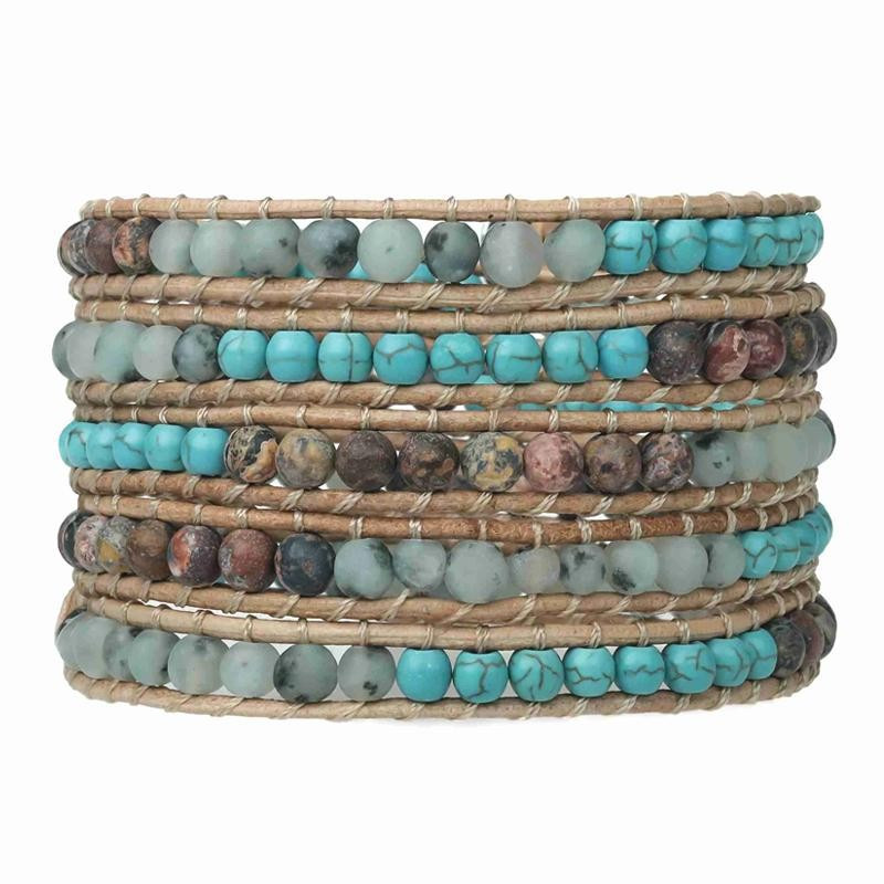 Turquoise and Howlite on Natural | Victoria Emerson