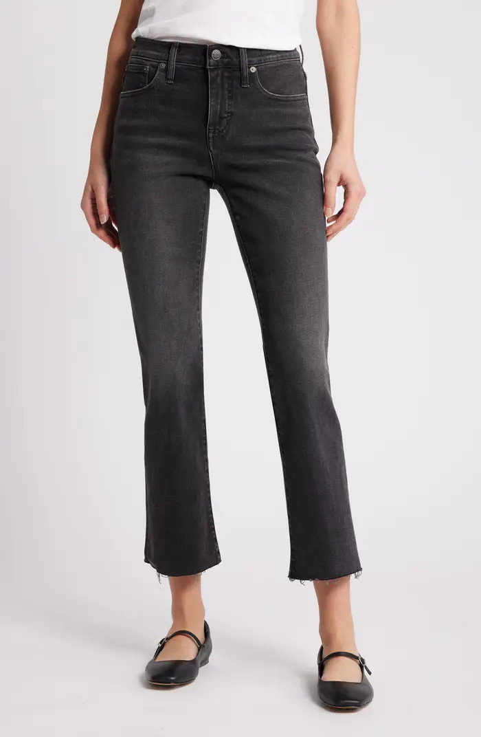 Kick Out Raw Hem Crop Jeans | Nordstrom