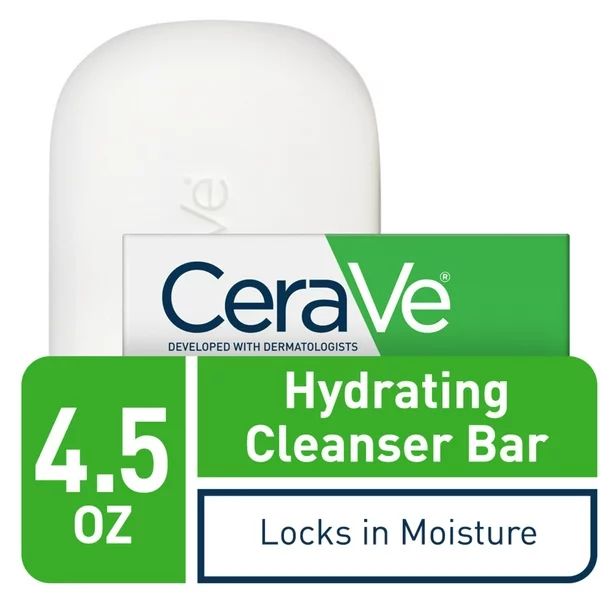 CeraVe Hydrating Cleansing Bar for Face and Body 4.5 oz. - Walmart.com | Walmart (US)