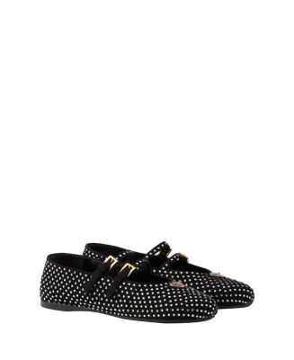 Women's Suede Ballerinas with Crystals | Bloomingdale's (US)